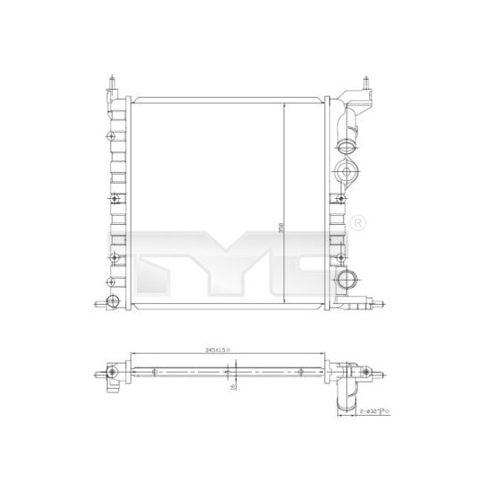 728-0030 - Kylare, motorkylning 