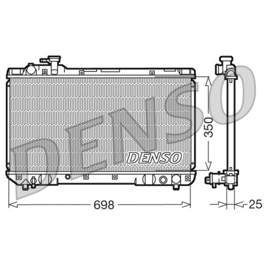 DRM50020 - Radiator, engine cooling 