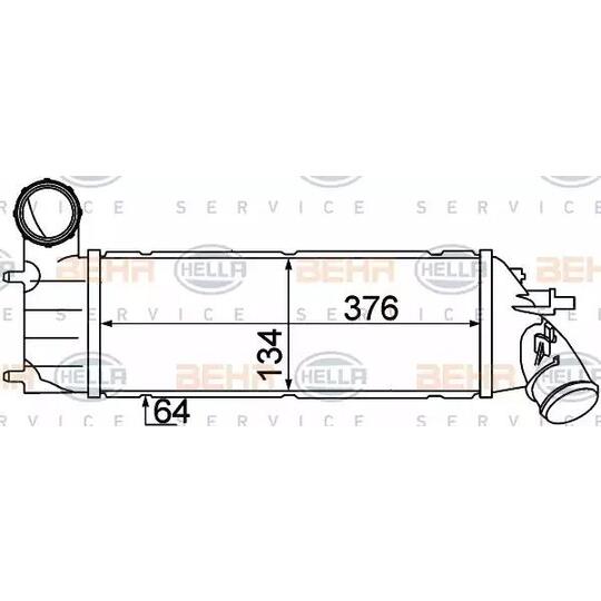 8ML 376 776-251 - Kompressoriõhu radiaator 