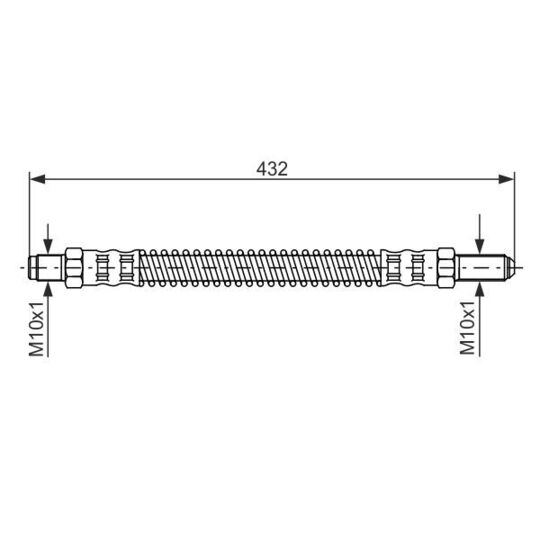 1 987 476 584 - Brake Hose 