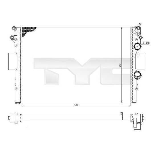 715-0002-R - Kylare, motorkylning 