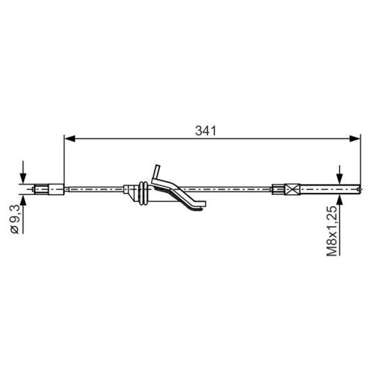 1 987 482 188 - Cable, parking brake 