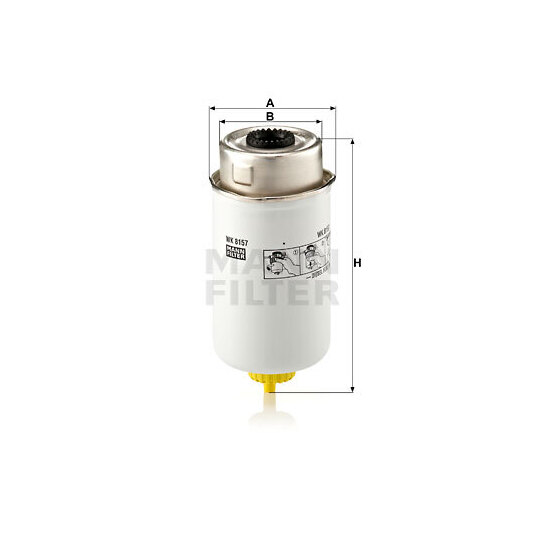 WK 8157 - Fuel filter 