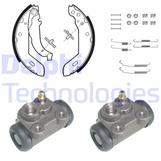 KP837 - Brake Shoe Set 