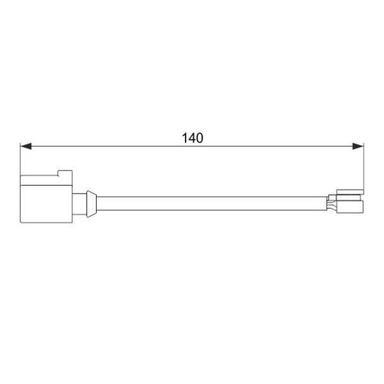 1 987 474 566 - Warning Contact, brake pad wear 