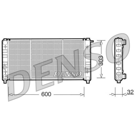 DRM26004 - Radiator, engine cooling 