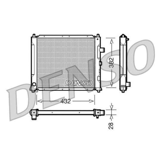 DRM24013 - Radiator, engine cooling 