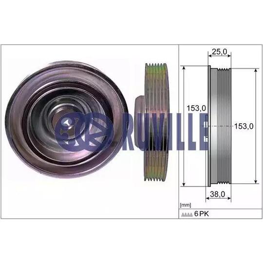 515906 - Belt Pulley, crankshaft 