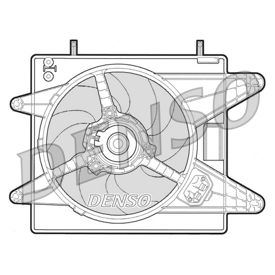 DER09008 - Tuuletin, moottorin jäähdytys 