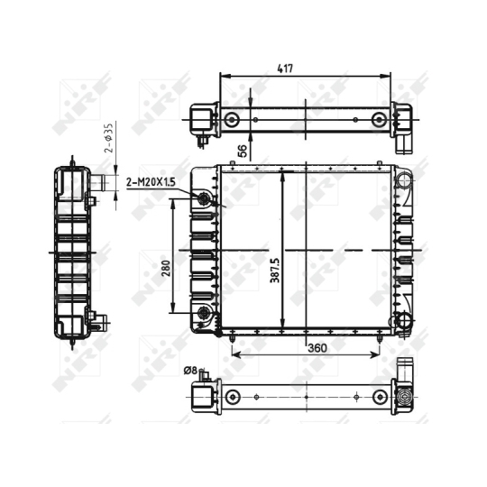 53149 - Radiaator, mootorijahutus 