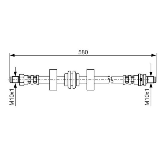 1 987 476 602 - Brake Hose 