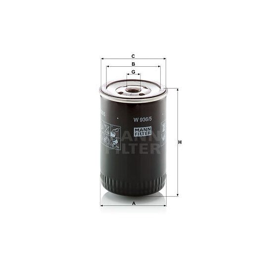 W 936/5 - Oil filter 