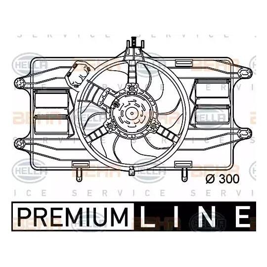 8EW 351 039-461 - Fan, radiator 