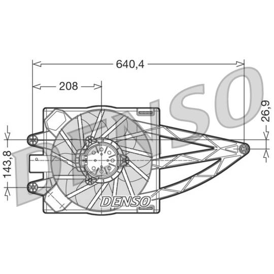 DER09018 - Fan, radiator 