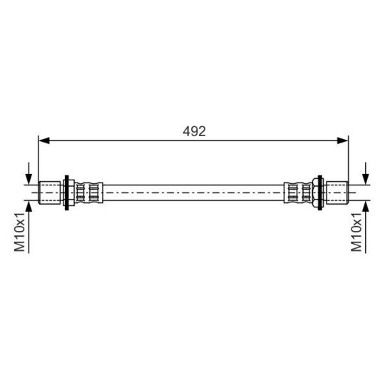 1 987 476 721 - Brake Hose 