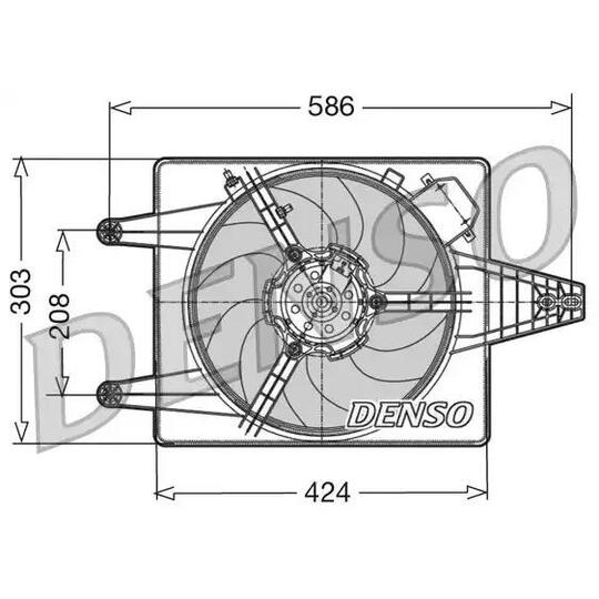 DER13010 - Fan, radiator 