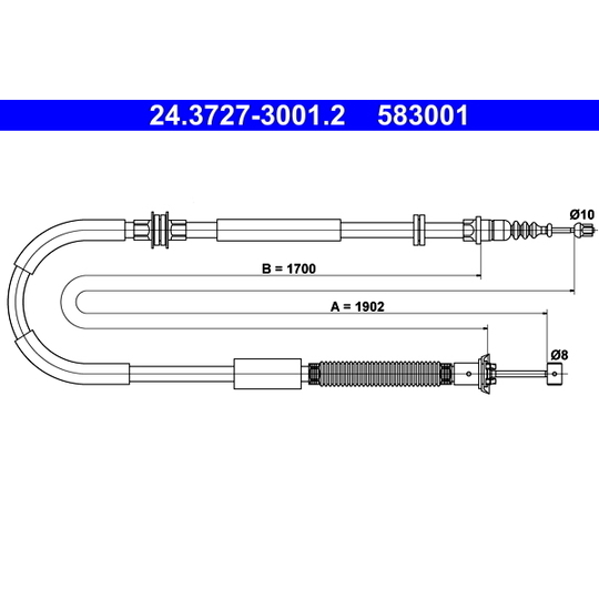 24.3727-3001.2 - Cable, parking brake 