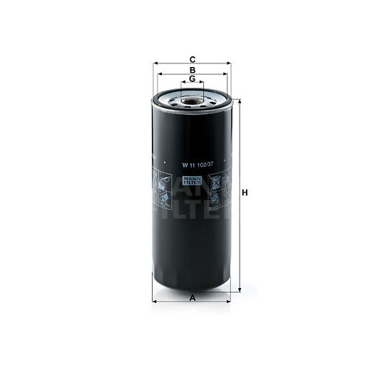 W 11 102/37 - Oil filter 