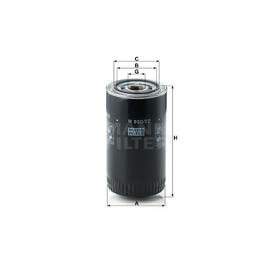 W 950/22 - Oil filter 