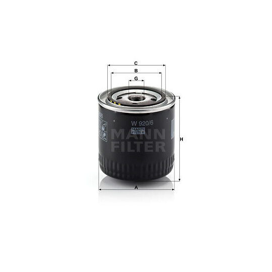W 920/6 - Oil filter 