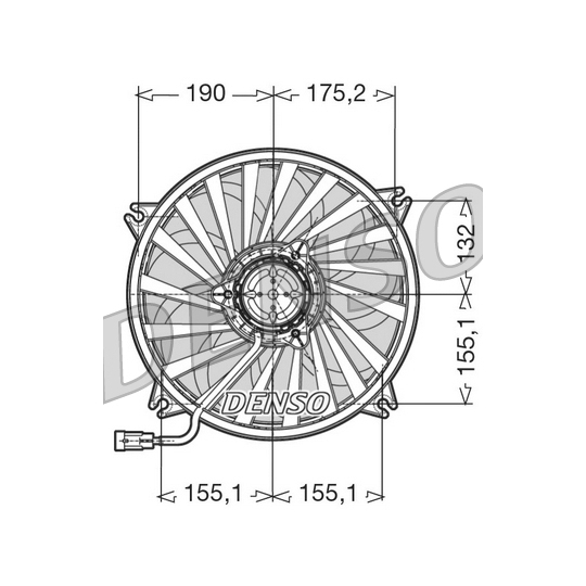 DER07005 - Fan, radiator 