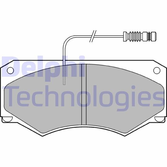 LP698 - Brake Pad Set, disc brake 