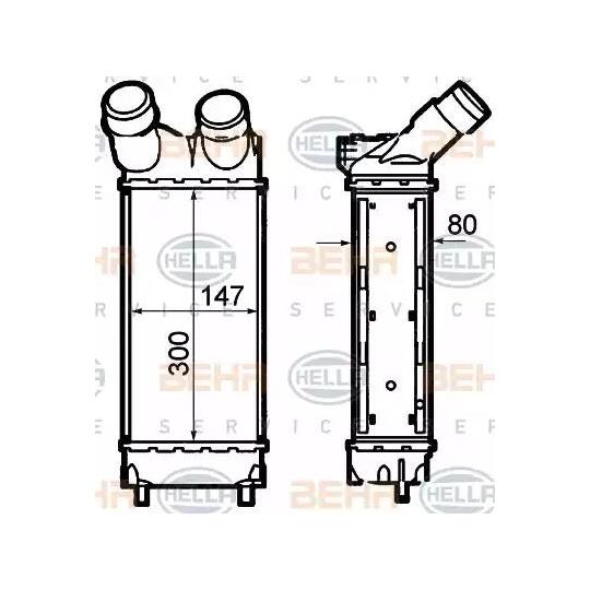 8ML 376 760-741 - Intercooler, charger 