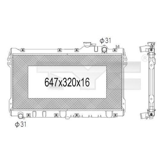 720-1002 - Radiaator, mootorijahutus 