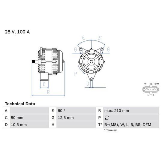 A0141545402 - Alternator OE number by EVOBUS, MERCEDES-BENZ | Spareto