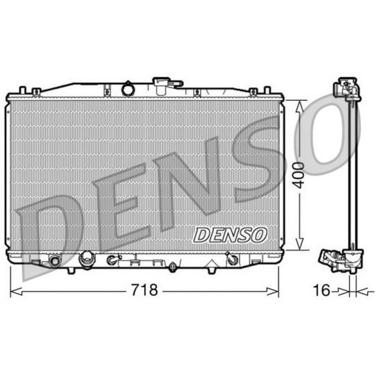 DRM40023 - Radiaator, mootorijahutus 