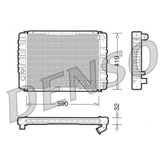 DRM33001 - Radiator, engine cooling 