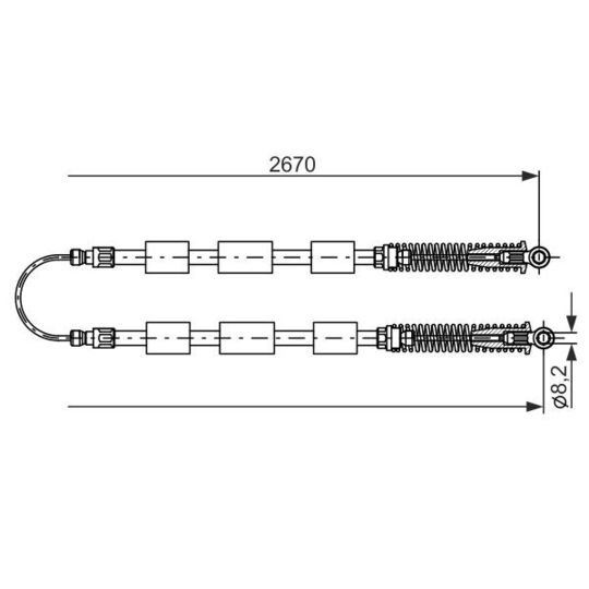 1 987 477 553 - Cable, parking brake 