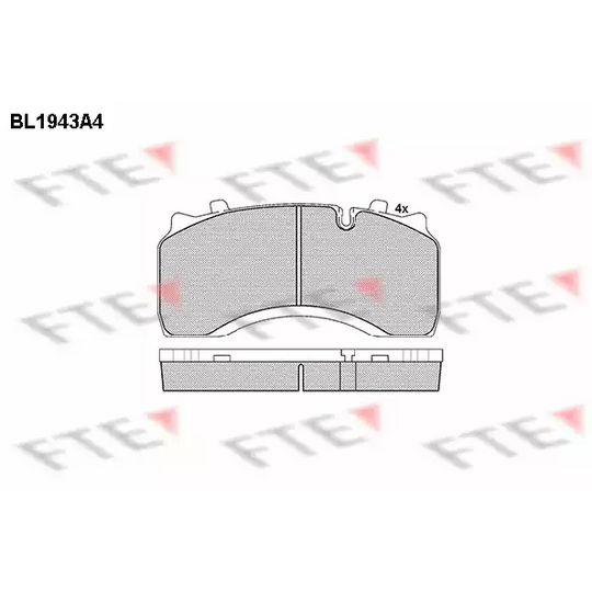 BL1943A4 - Brake Pad Set, disc brake 