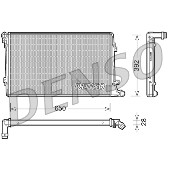 DRM32019 - Radiaator, mootorijahutus 