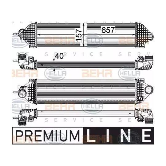 8ML 376 755-621 - Intercooler, charger 