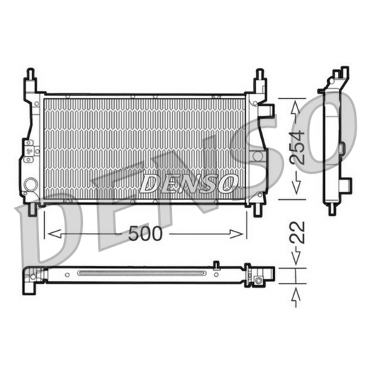 DRM24003 - Radiaator, mootorijahutus 