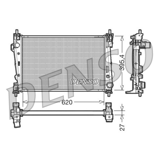 DRM01007 - Radiator, engine cooling 