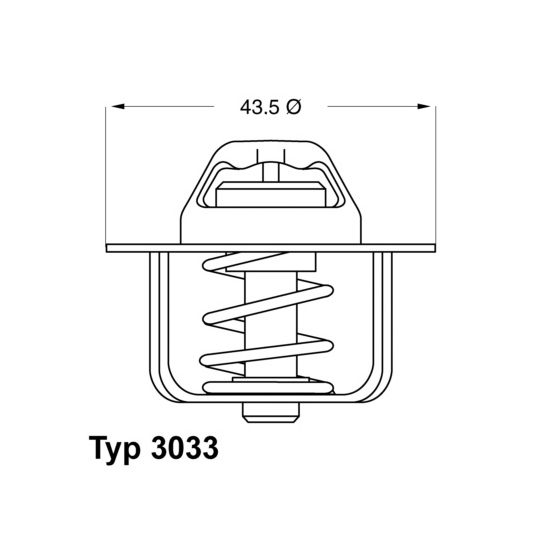 3033.78D - Thermostat, coolant 