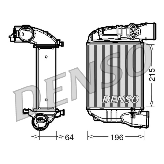 DIT02003 - Intercooler, charger 