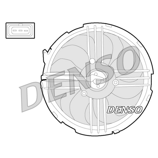 DER32009 - Fan, radiator 