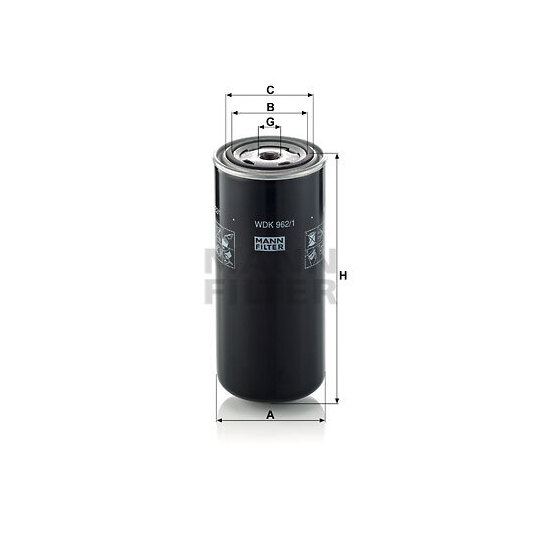 WDK 962/1 - Fuel filter 
