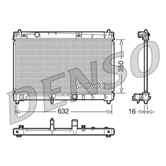 DRM50009 - Radiaator, mootorijahutus 