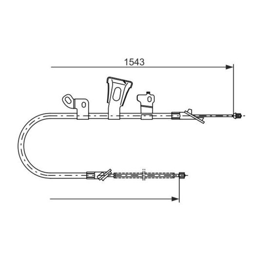 1 987 477 548 - Cable, parking brake 