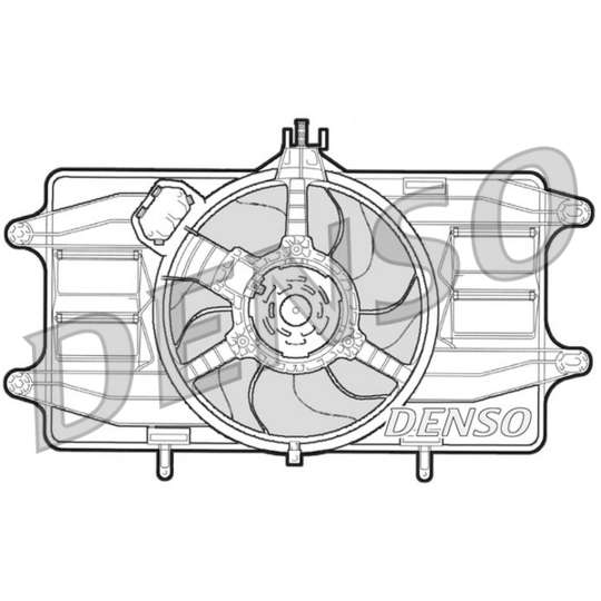 DER09020 - Tuuletin, moottorin jäähdytys 