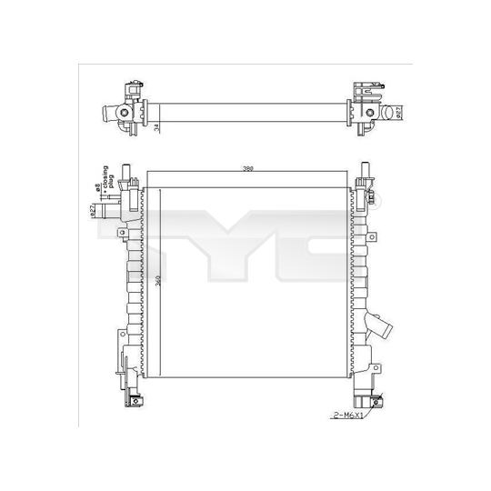 710-0055-R - Kylare, motorkylning 