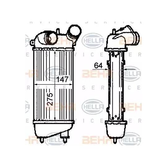 8ML 376 760-711 - Intercooler, charger 