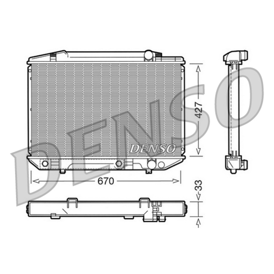 DRM17051 - Radiator, engine cooling 