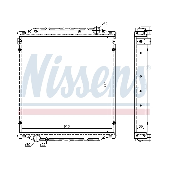 62876A - Radiator, engine cooling 