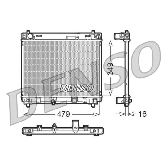 DRM50004 - Radiator, engine cooling 