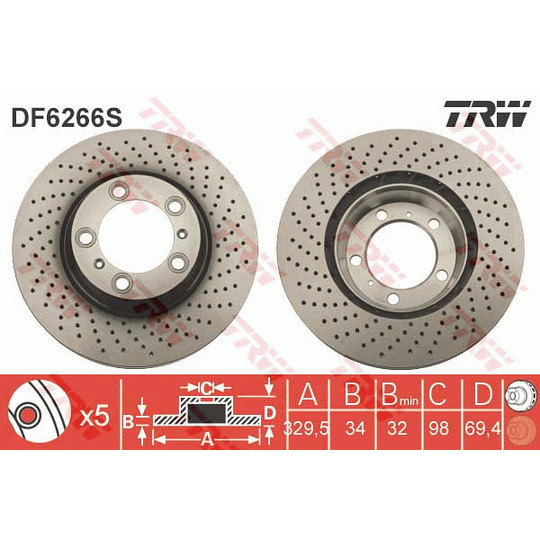 DF6266S - Brake Disc 
